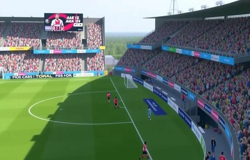 FIFA 15: ATK Mohun Bagan Simulation showing Hindi commentary and Indian brand billboards in the stadium